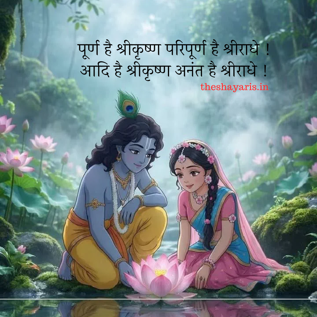 पूर्ण है श्रीकृष्ण परिपूर्ण है श्रीराधे - Theshayaris.in