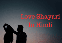 Love Shayari In Hindi | लव शायरी हिंदी में Love Shayari In Hindi