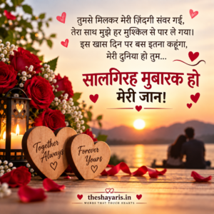 Happy Anniversary Wishes in Hindi from Husband to Wife